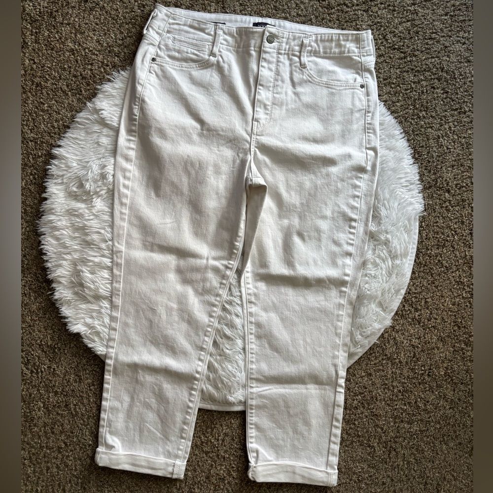 NYDJ Not Your Daughters Jeans Girlfriend White Lift Tuck‎ Technology Womens 12